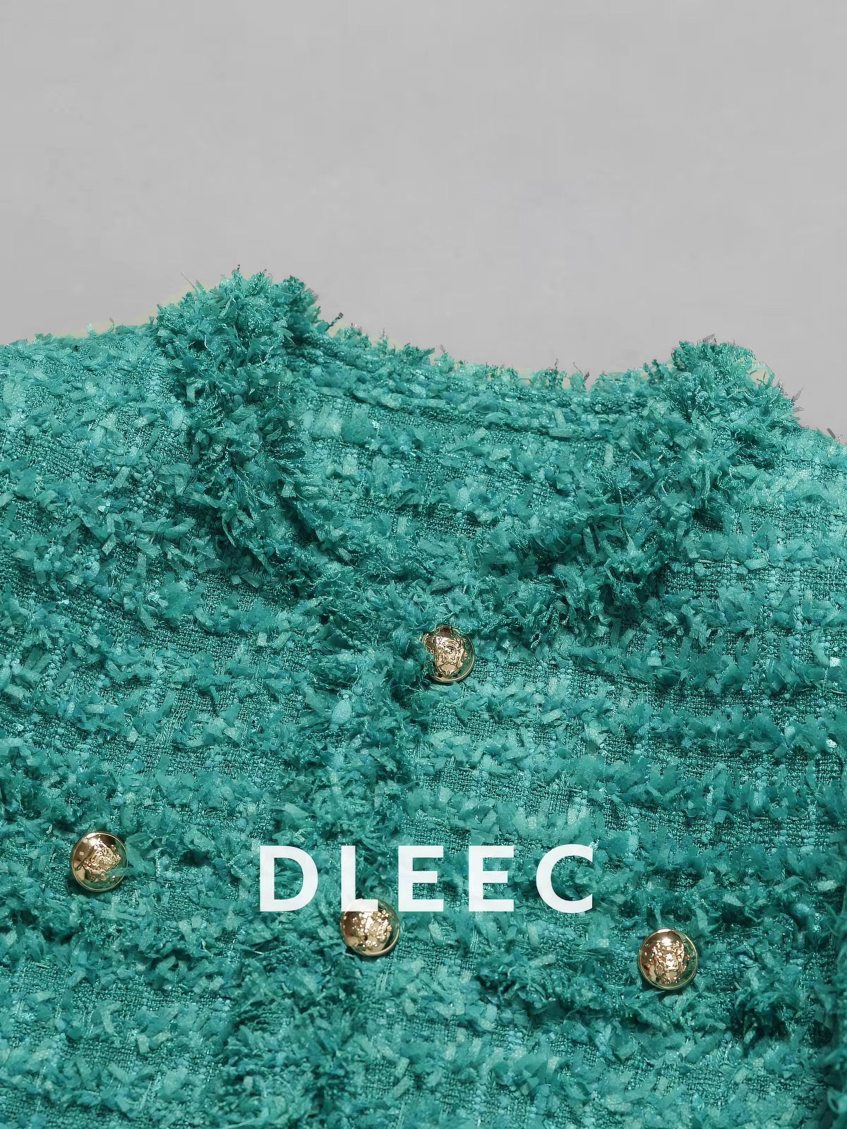 DLEEC "Sweet Returnee" Style Tweed Jacket – Chic, Sophisticated, and High-End with Tassel Details