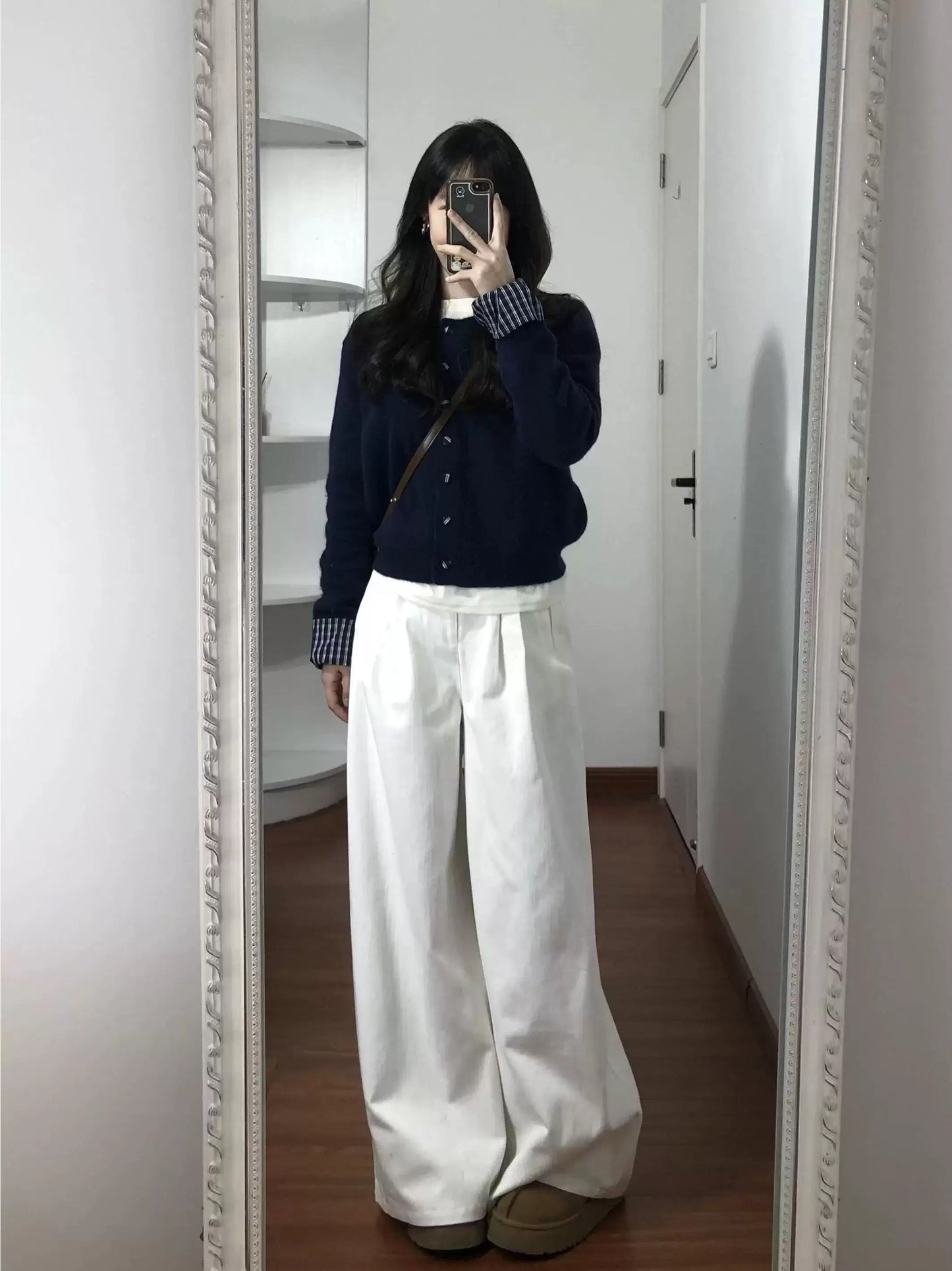 Autumn/Winter Style Two-Piece Knit Cardigan Sweater Set for Women, Korean Style, Relaxed and Casual Pants