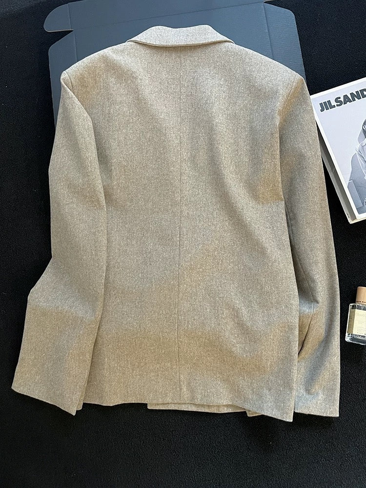 2025 Autumn New Arrival: Old-fashioned Beaded Blazer for Women, Stylish and Elegant Double-breasted Long-sleeved Top