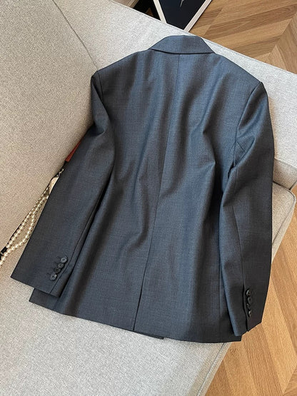 2025 Autumn New French Retro Beaded Blazer for Women - Fashionable, Versatile, Slimming, Stylish Suit Jacket