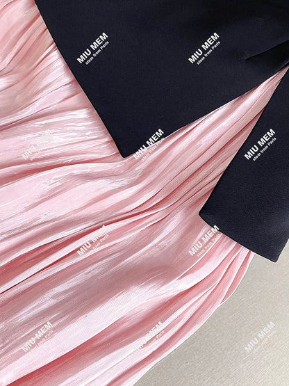 Shenzhen Nanyou high-end women's clothing 2025 summer French Hepburn style three-dimensional flower gauze skirt long vest DY6864