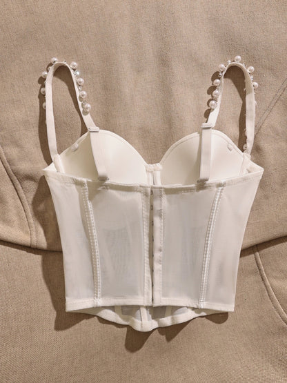 New sexy and sophisticated camisole for women with a pearl chain design, slimming and flattering.