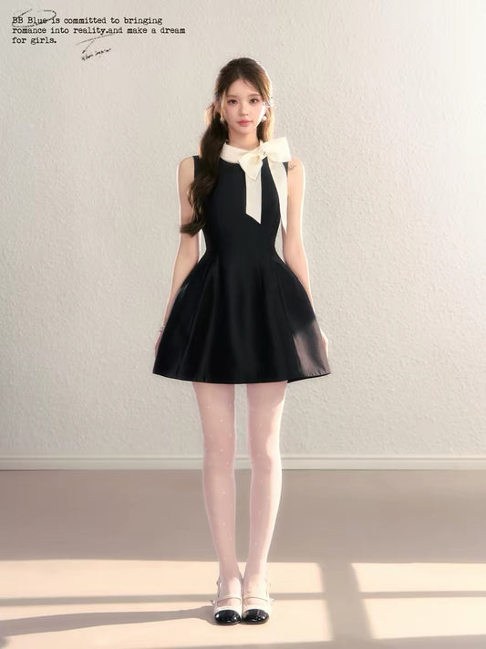 BBBLUE Original Design / Hepburn Beauty / 2026 New French Rich Girl Style A-line Short Dress