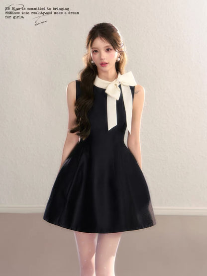 BBBLUE Original Design / Hepburn Beauty / 2026 New French Rich Girl Style A-line Short Dress