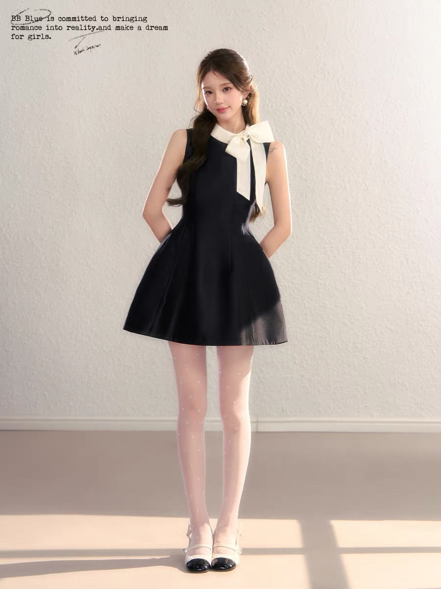 BBBLUE Original Design / Hepburn Beauty / 2026 New French Rich Girl Style A-line Short Dress