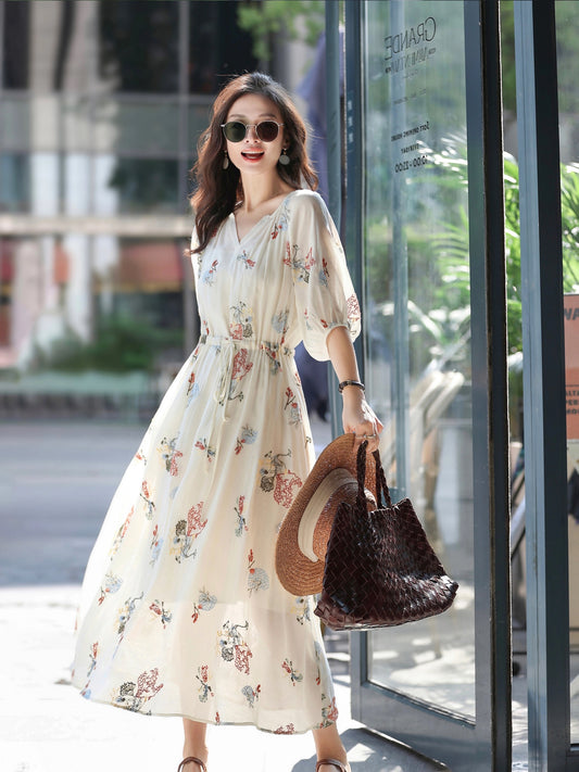 Pumpkin Valley Aglaia Rose Heavy Embroidery|Dandelion Dress Summer 2024 New Shirt