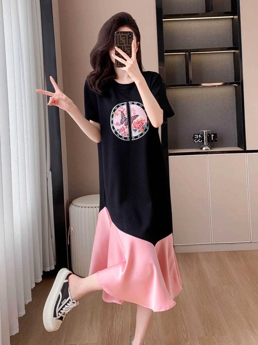 white christmas dresses New Chinese style national style spliced cotton dress for women 2024 s –  Lee Nhi Boutique