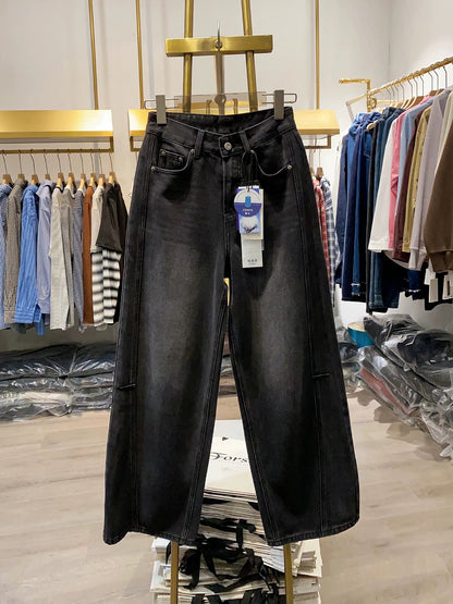 [Xiao Ai's Stall Real Shot] Women's Straight Leg Jeans, 2025 Spring/Autumn New Style, Casual and Relaxed Style