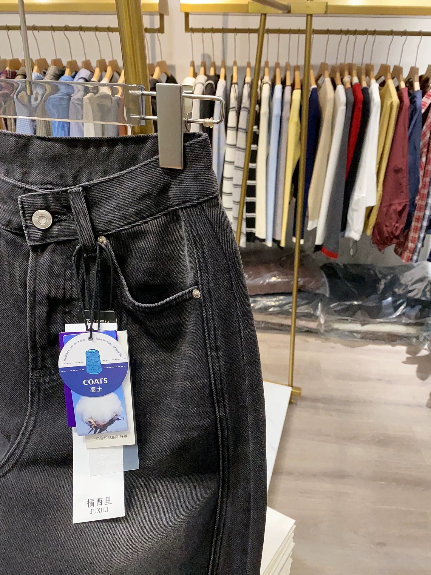 [Xiao Ai's Stall Real Shot] Women's Straight Leg Jeans, 2025 Spring/Autumn New Style, Casual and Relaxed Style