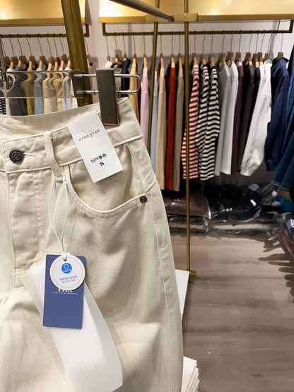 [Xiao Ai's Stall Real Shot] Classic Straight Leg Jeans for Women, 2025 Spring and Autumn New Style, High Waist, Straight Pants