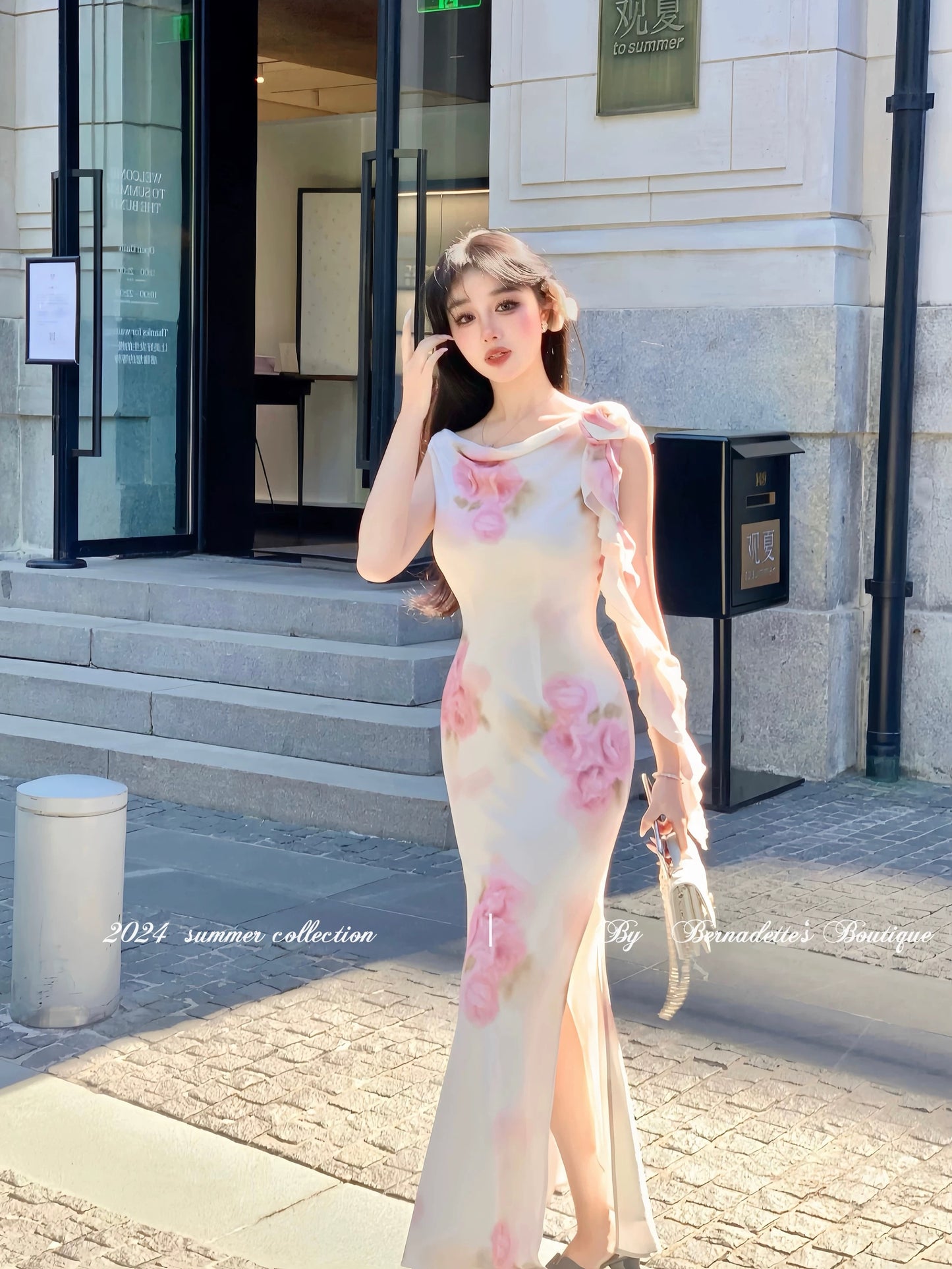 Miss Qianzi [Yuxia Binggui] Gentle and pure bias cut * slutty collar s   Lee Nhi Boutique