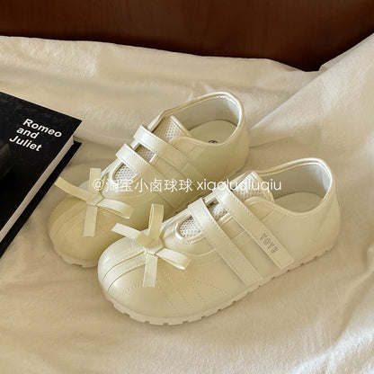 Little Luqiu Mary Jane Spring 2026 New Ballet Shoes Women's Sneakers Trendy Versatile Casual Single Shoes