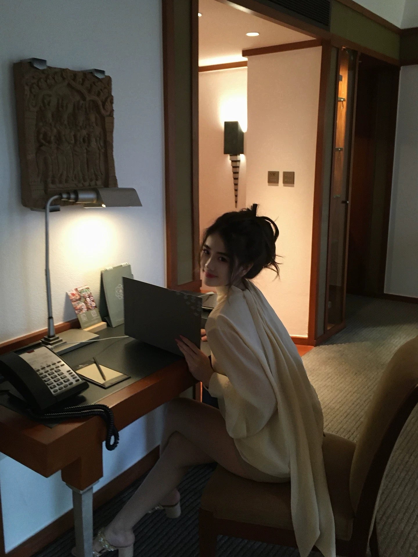 GYOKUU【Spoiled Daughter】2026ss Apricot Double-Layer Chiffon Top