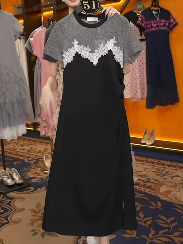 Dress 2025 new style women's summer this year popular thirteen lines hot style temperament ladies slim light luxury high-end