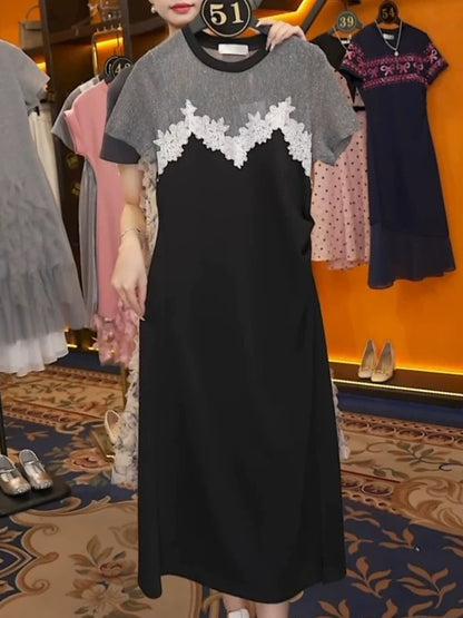 Dress 2025 new style women's summer this year popular thirteen lines hot style temperament ladies slim light luxury high-end