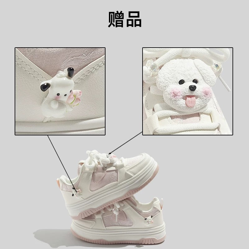 BEIER sneakers women's 2024 summer new casual versatile breathable sports bread shoes thick-soled student white shoes