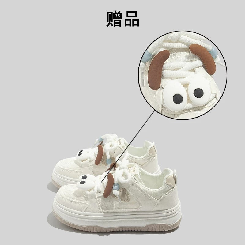 BEIER sneakers women's 2024 summer new casual versatile breathable sports bread shoes thick-soled student white shoes