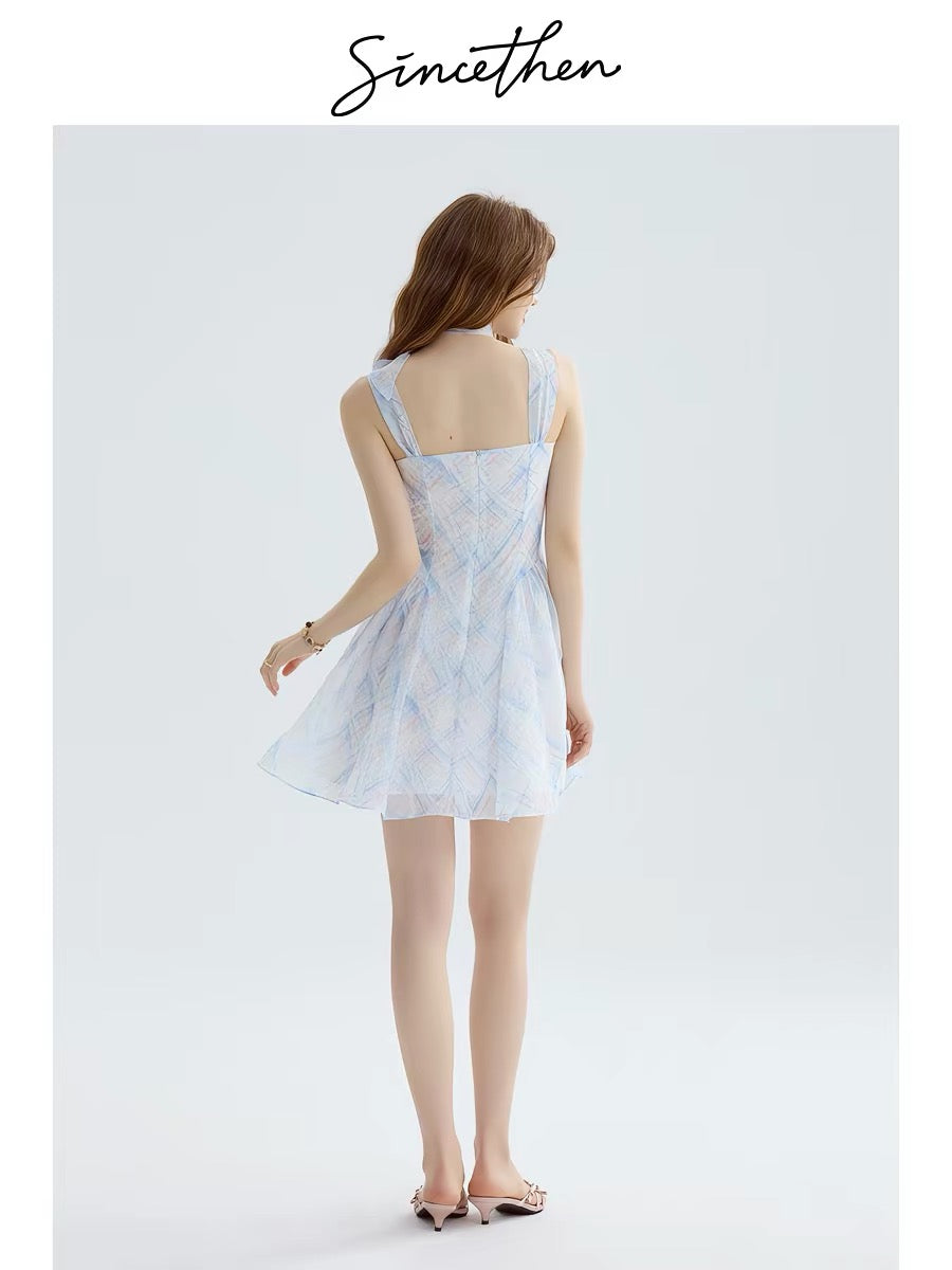 Since then, floral print dress, French-style slip dress, vacation wear, sophisticated short skirt, women's summer dress