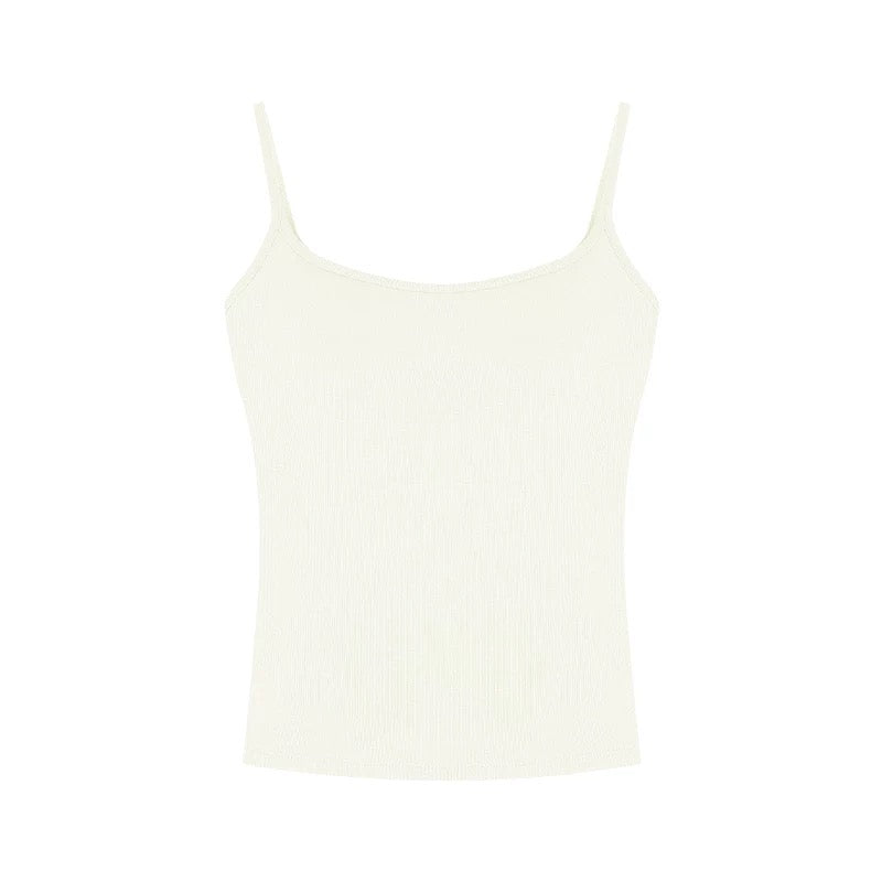 Versatile pure desire style red camisole women's summer sexy with breast pads beautiful back slim sleeveless short top