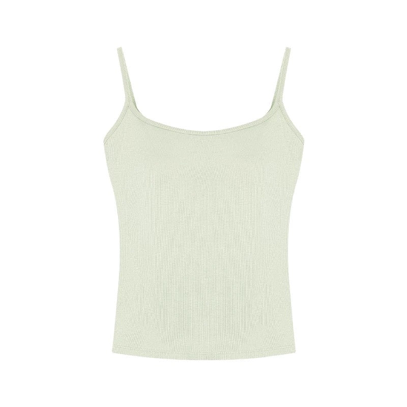 Versatile pure desire style red camisole women's summer sexy with breast pads beautiful back slim sleeveless short top