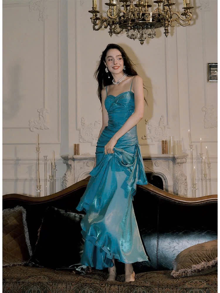 Good Job [Iris Jasmine] niche light luxury high-end suspender dress coming-of-age fishtail birthday dress