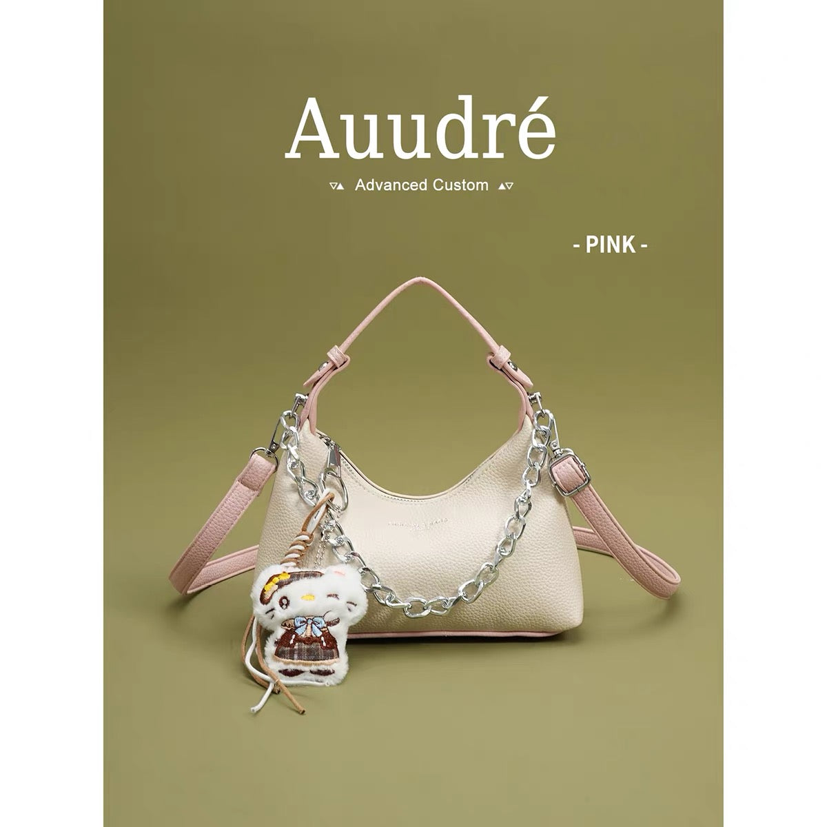 Auudre Korean Style Color Block Handbag for Women, 2026 New Summer Fashion Crossbody Bag, Versatile Commuter Small Handbag