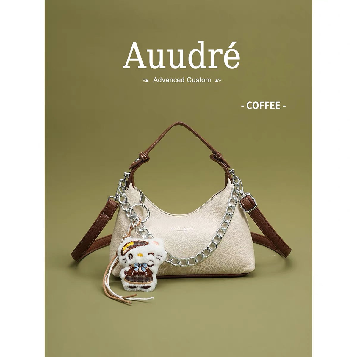 Auudre Korean Style Color Block Handbag for Women, 2026 New Summer Fashion Crossbody Bag, Versatile Commuter Small Handbag
