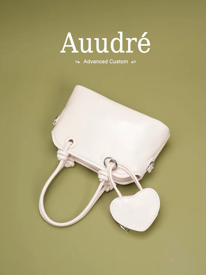 Auudre elegant and chic pink tote bucket bag for women, new 2026 style, perfect for commuting, crossbody, shoulder bag, or underarm bag.
