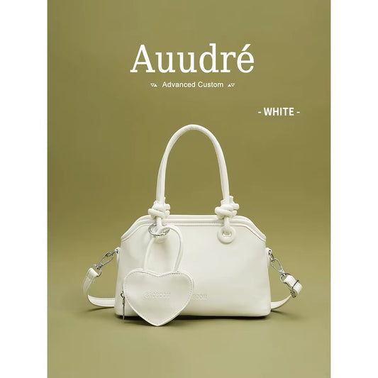 Auudre elegant and chic pink tote bucket bag for women, new 2026 style, perfect for commuting, crossbody, shoulder bag, or underarm bag.
