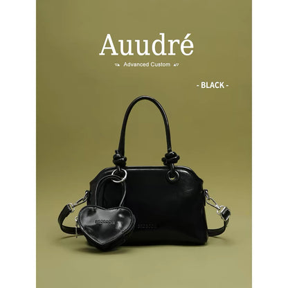 Auudre elegant and chic pink tote bucket bag for women, new 2026 style, perfect for commuting, crossbody, shoulder bag, or underarm bag.
