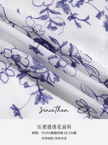 Sincethen French floral print dress, petite short dress, fairy dress, stylish short skirt for women, summer.