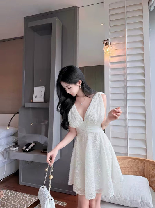 Ye Jia Nailah's "Lingyue Burning Flowers" Fully Custom Fabric Silk Patchwork Dress - Slimming Long Dress for Women