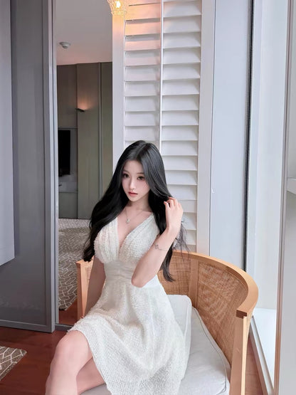 Ye Jia Nailah's "Lingyue Burning Flowers" Fully Custom Fabric Silk Patchwork Dress - Slimming Long Dress for Women