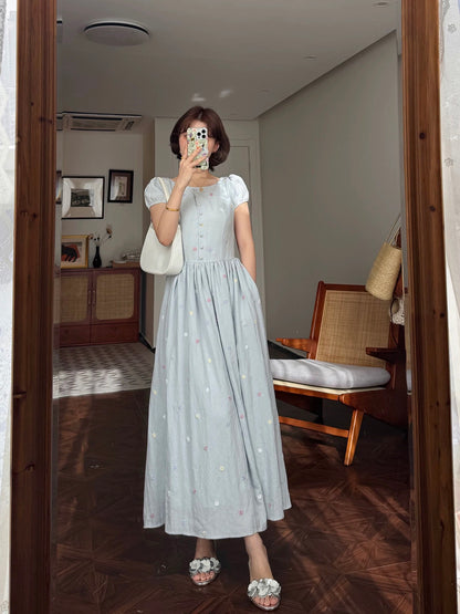 Lei Yingjun-Qingxixia-Summer French A-line umbrella design waist sweet –  Lee Nhi Boutique