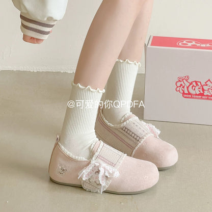 Lovely You 2026 New Spring Style Velcro Slip-on Birkenstock Women's Lace Mule Casual Shoes