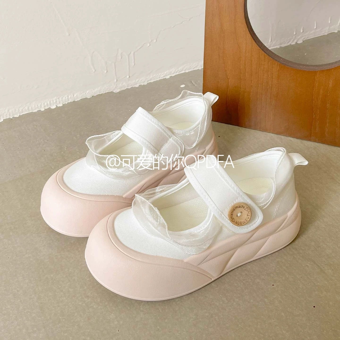Cute Girl Women's Sports Sandals Summer 2026 New Style Velcro Mary Jane Bread Shoes Student Platform Shoes