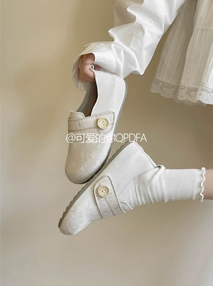 Cute and versatile slip-on Birkenstock women's shoes, 2026 new autumn flat casual shoes.