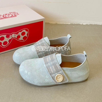 Cute and versatile slip-on Birkenstock women's shoes, 2026 new autumn flat casual shoes.