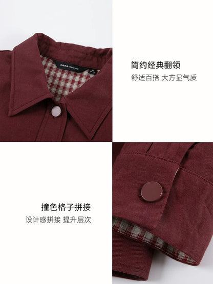 Mohan Yimei casual workwear style retro jacket coat 2025 spring new workwear style loose versatile women's jacket