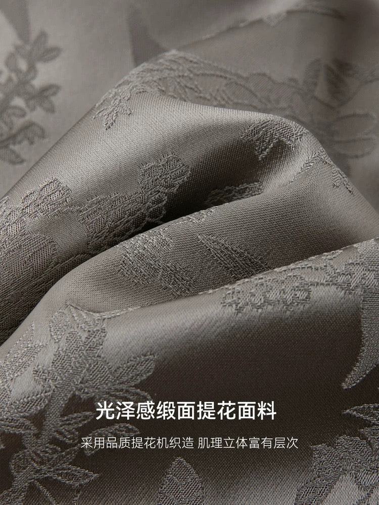 Mohan Yimei new Chinese style satin jacquard stand collar jacket coat 2025 spring new temperament versatile women's jacket