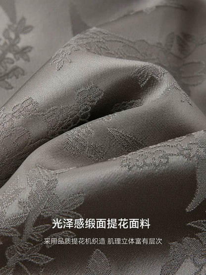 Mohan Yimei new Chinese style satin jacquard stand collar jacket coat 2025 spring new temperament versatile women's jacket