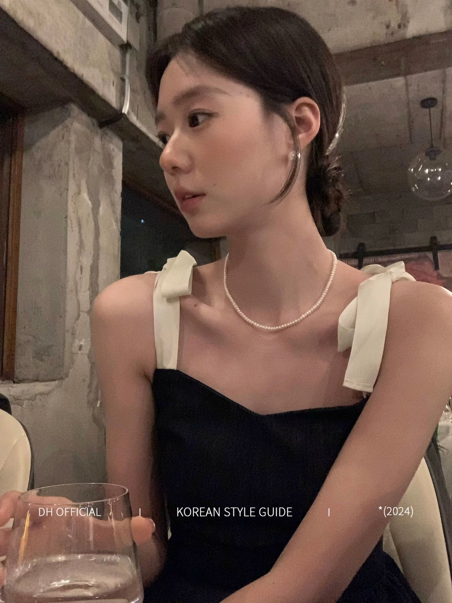 DH OFFICIAL Big Flower [Born to Be a Heroine] French Denim Dress Women's Summer and Korean Atmosphere Suspender Skirt