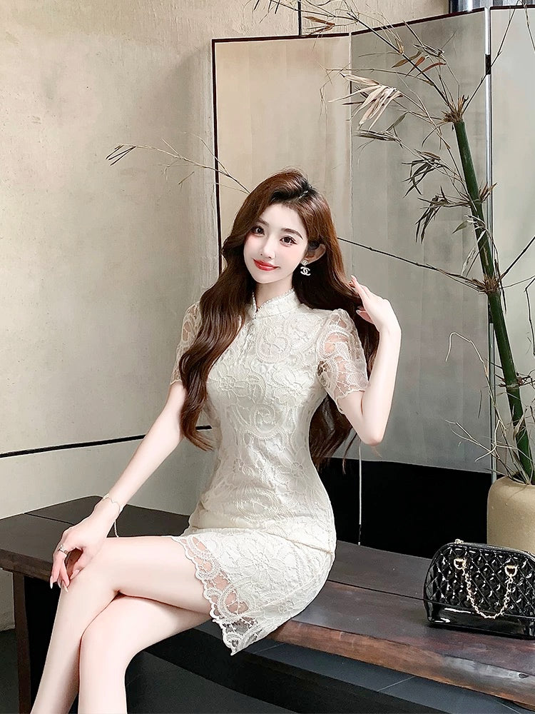 Summer women's clothing 2024 new slimming skirt new Chinese style national style niche design improved cheongsam dress