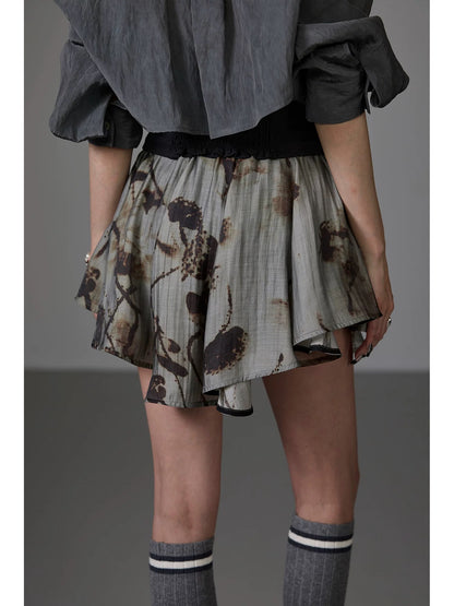 Mrs. Chen CHENTAITAI x No Illusion Printed Skirts