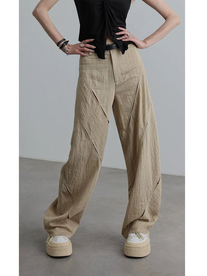 Mrs. Chen CHENTAITAI x No Illusion Tie-Down Trousers