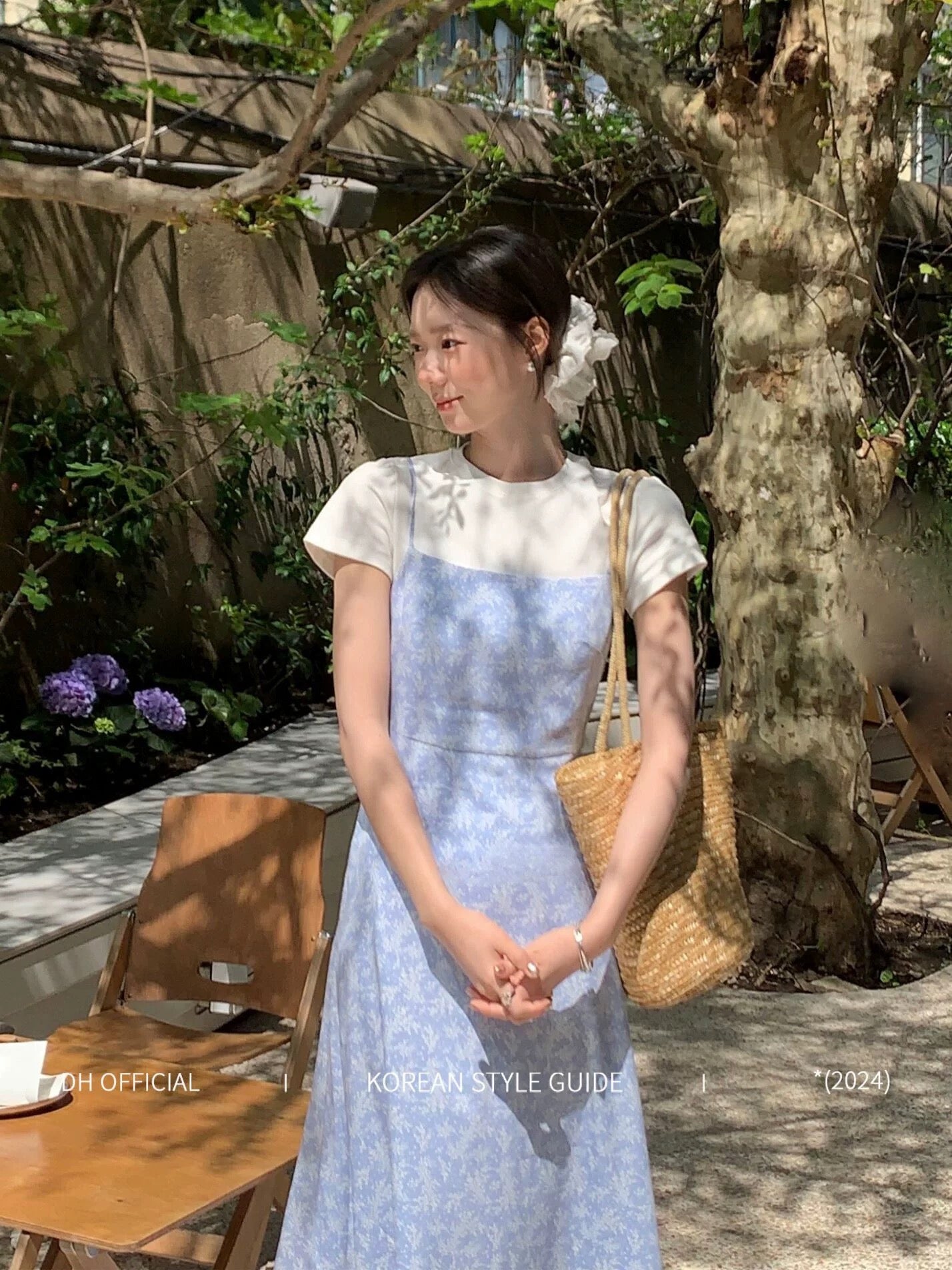 floral square neck dress DH OFFICIAL Large Flower [Chiangmai Garden] Floral Square Neck Dress W –  Lee Nhi Boutique