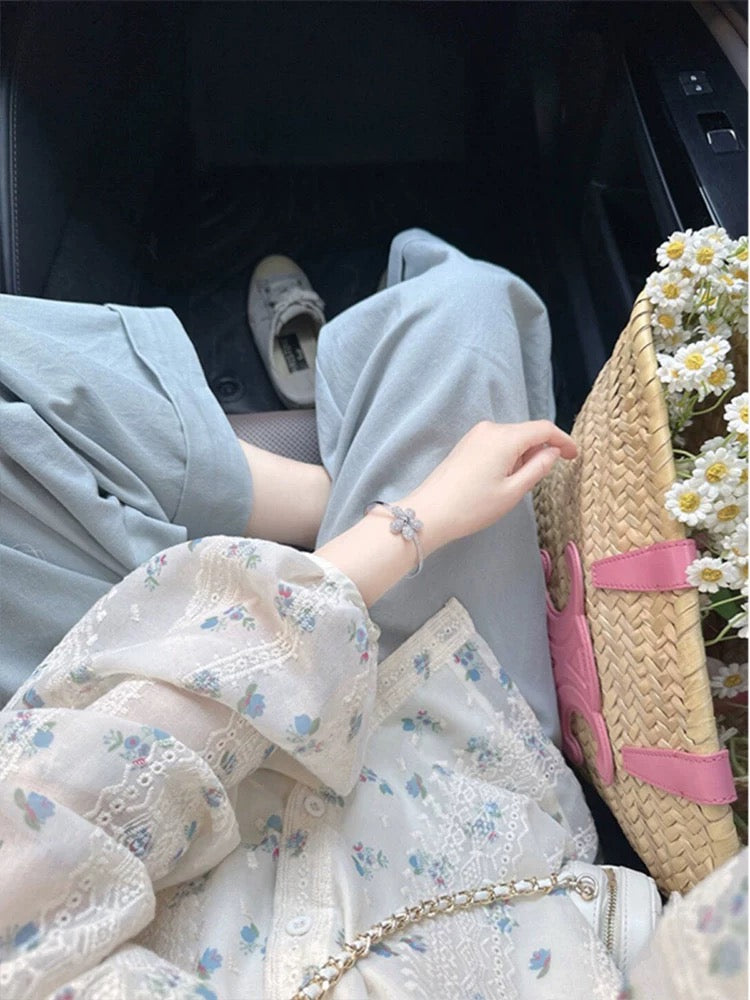 Summer clothes match a complete set of 2025 cold style tea series wear new Chinese style fashion temperament lady small fresh suit