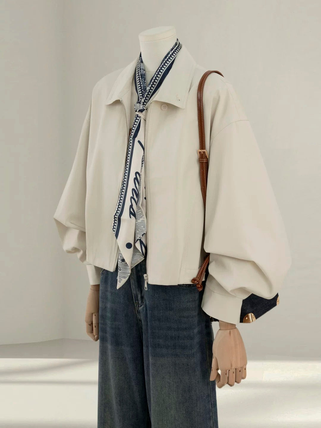 High-end temperament jacket coat for petite women 2025 spring and autumn new style popular loose versatile short top
