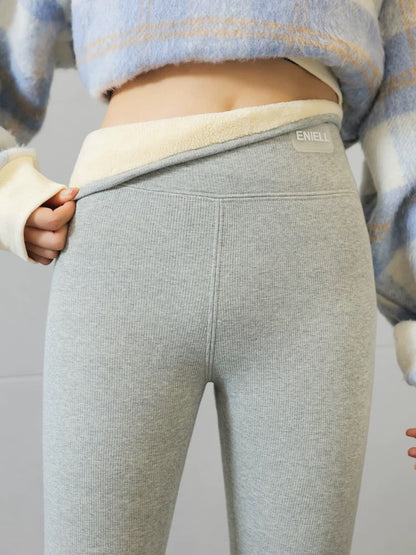 Lamb velvet leggings for women's outer wear, autumn and winter, plus velvet, thickened threads, extra thick warm cotton pants, Northeastern velvet pants, long johns