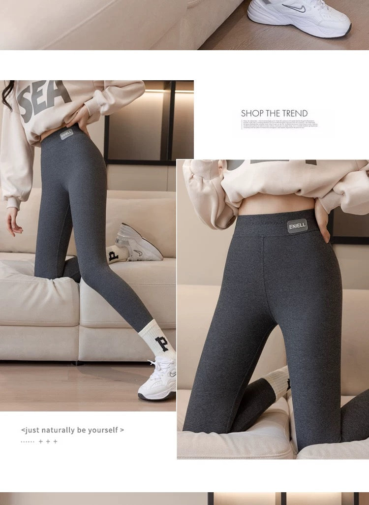 Lamb velvet leggings for women's outer wear, autumn and winter, plus velvet, thickened threads, extra thick warm cotton pants, Northeastern velvet pants, long johns